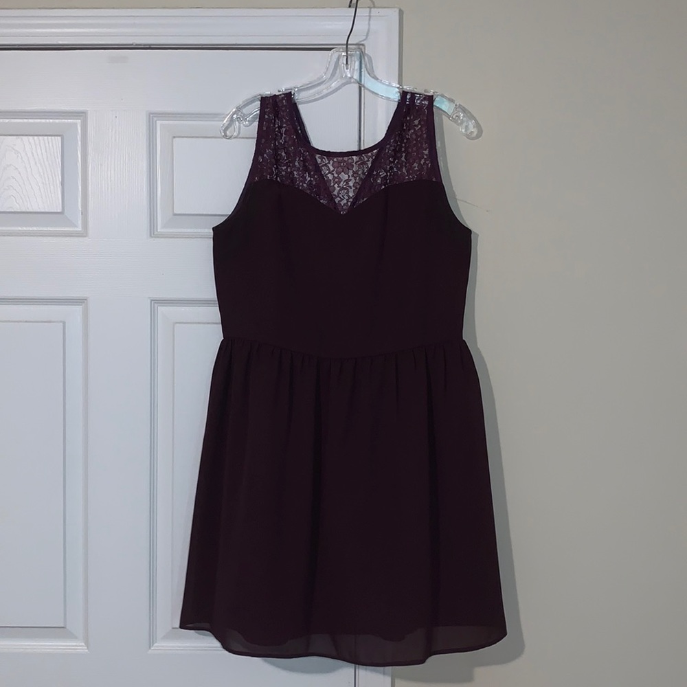 Dark purple custom dress from Etsy